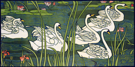 Swan Vintage Poster 0002-2531