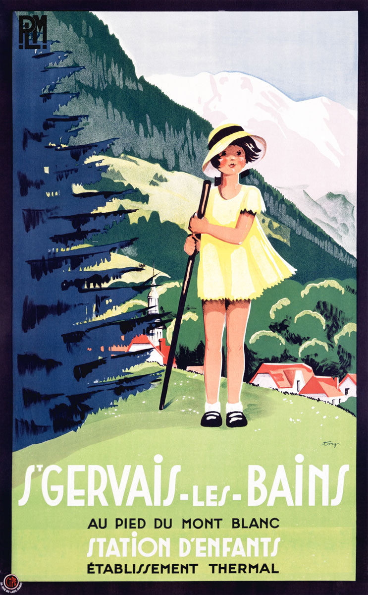 St Gervais les Bains Vintage Poster 0002-2575