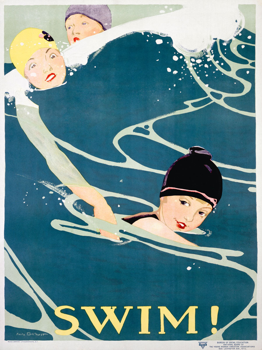 Swim Vintage Poster 0002-2578