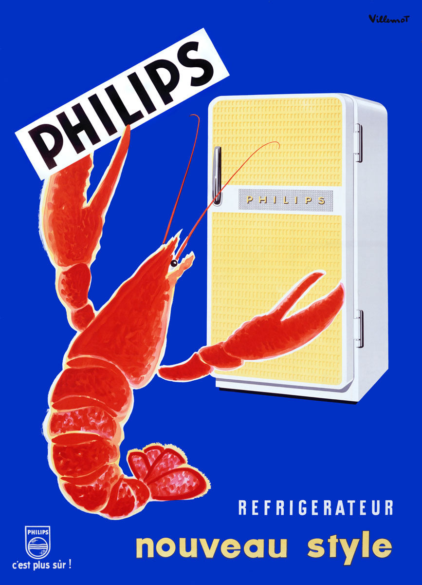 Philips Refrigerator Advertisement Poster 0002-2580