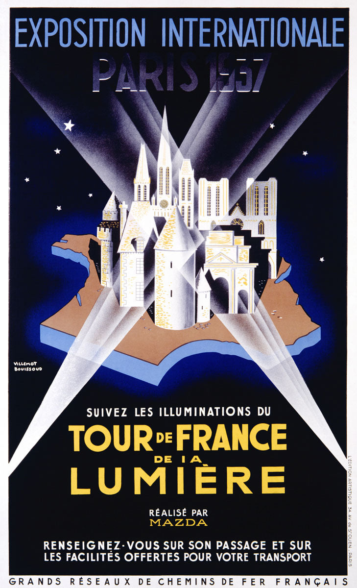 Paris 1937 Exposition International Poster 0002-2585