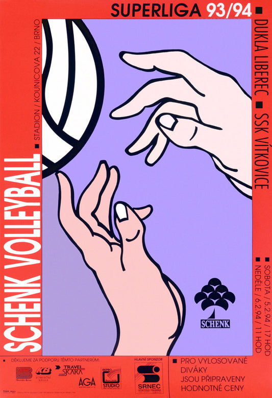 Czech Volleyball Poster 0002-2613