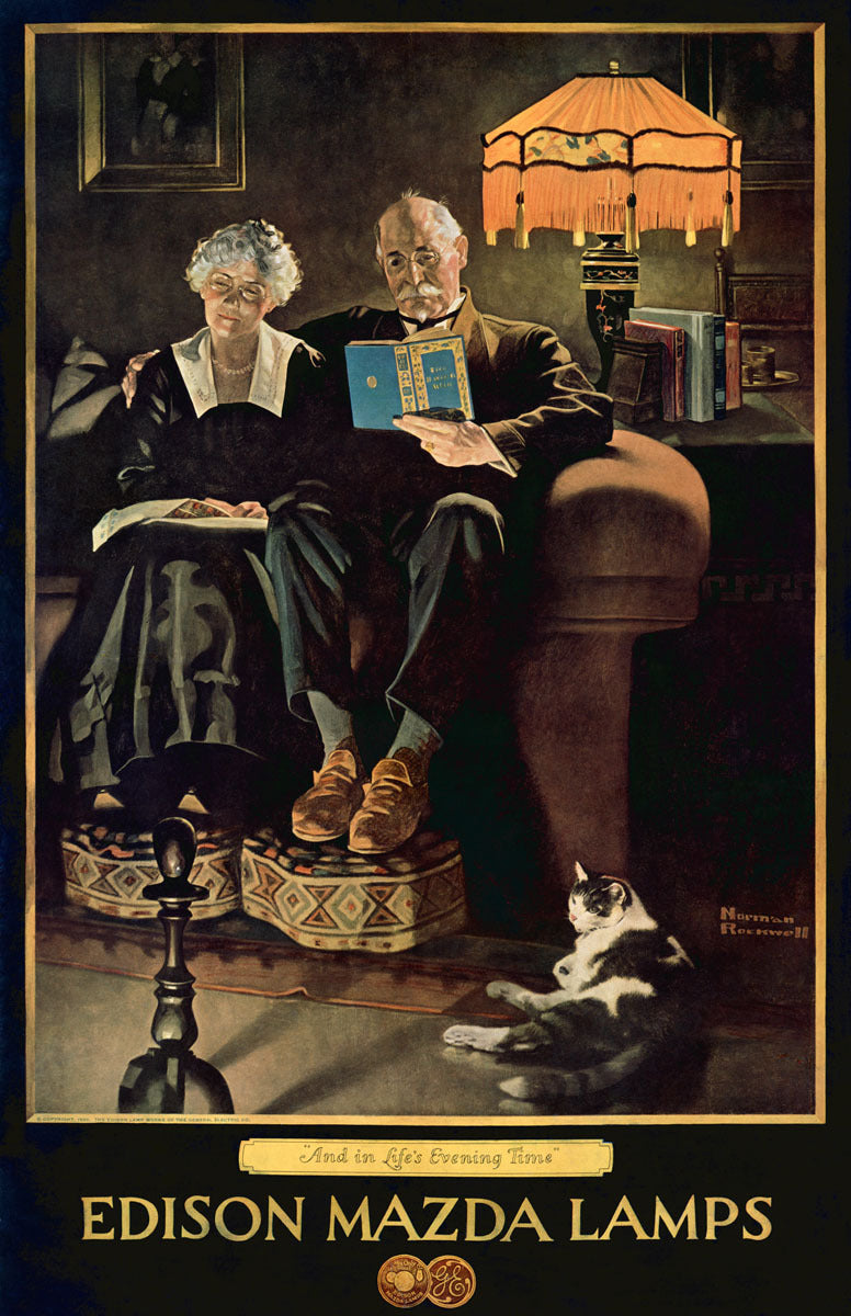 Edison Mazda Lamps Norman Rockwell Poster 0002-2682