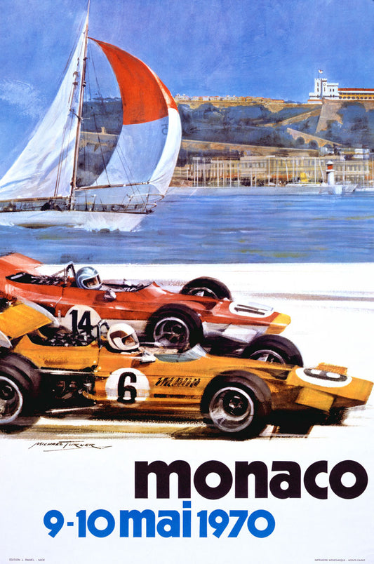 Monaco 1970 Vintage Poster 0002-2701