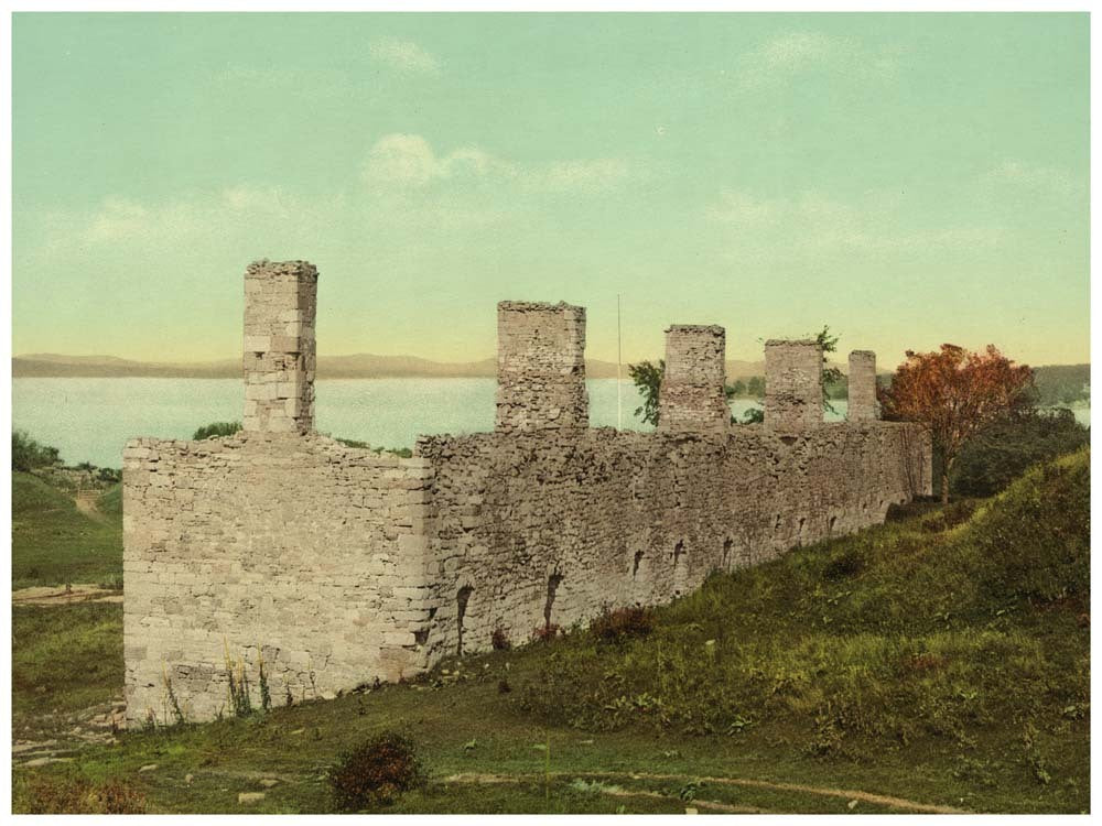 Ruins of Fort Crown Point, a British fort on Lake Champlain, Crown Point, New York 0400-2245