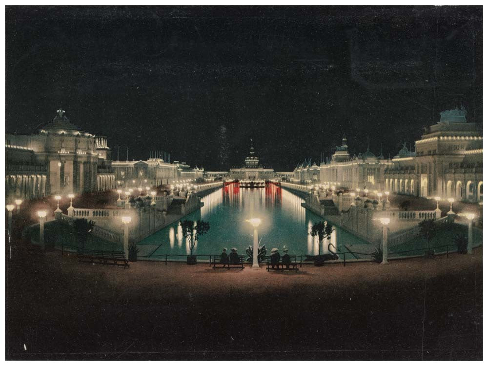 Grand Court, Nigth Illumination. Trans-Mississippi Exposition 0400-2259