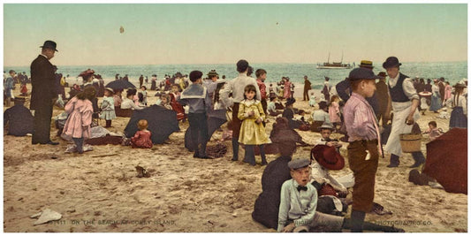 On the beach at Coney Island 0400-2286