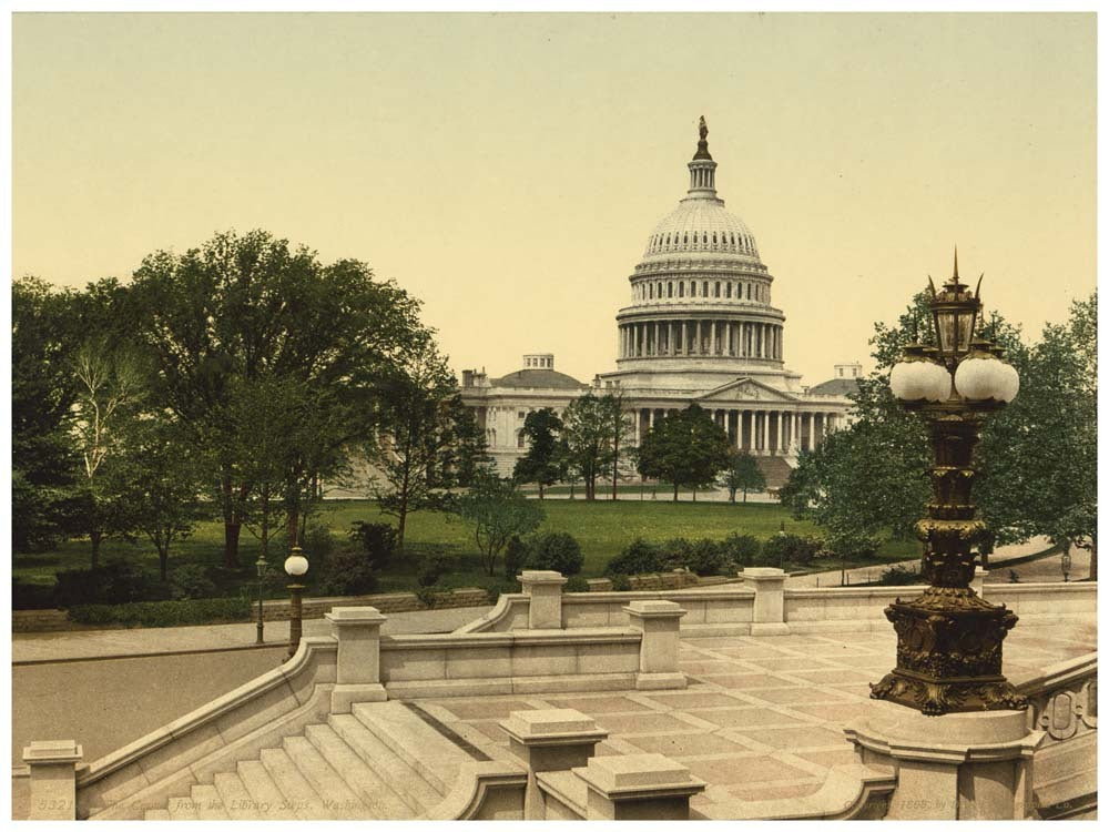 The Capitol from the Library steps, Washington 0400-2313