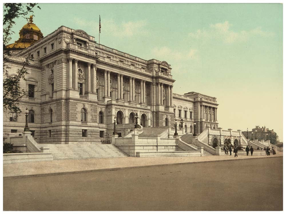 Washington. West façade Library of Congress 0400-2327