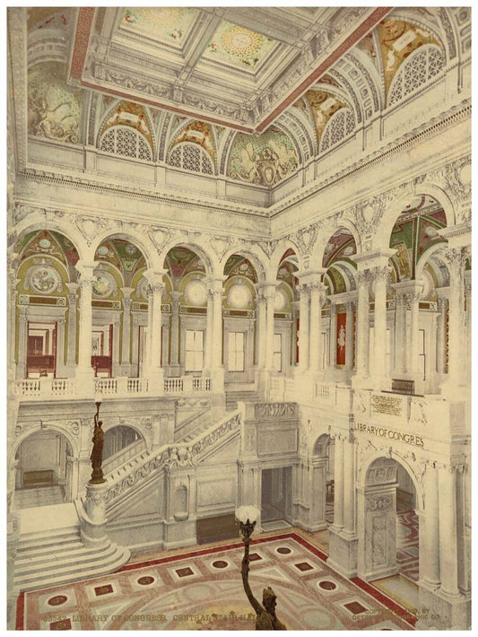 Library of Congress, central stair hall 0400-2364