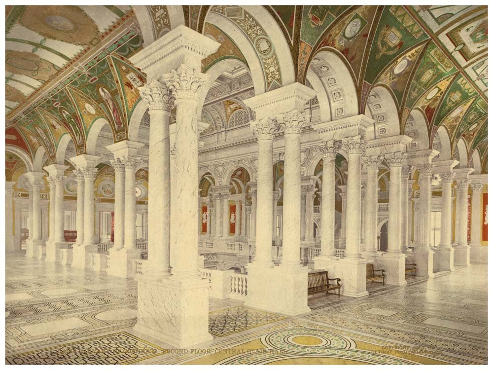 Library of Congress, second floor, central stair hall 0400-2366