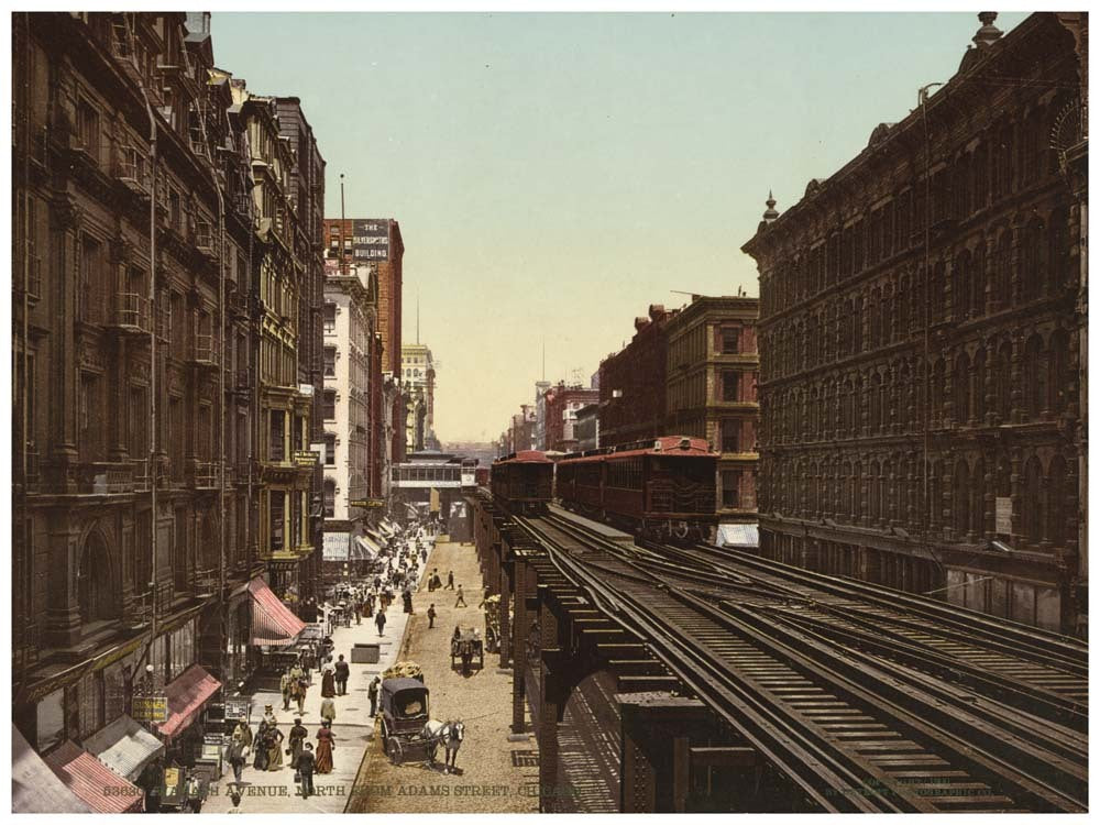 Wabash Avenue north from Adams Street, Chicago 0400-2388