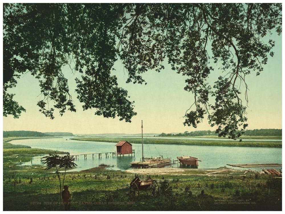 Side of Old Fort Bayou, Ocean Springs, Miss. 0400-2447