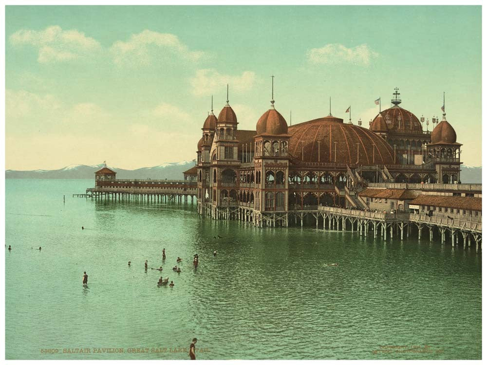 Saltair Pavilion, Great Salt Lake, Utah 0400-2450