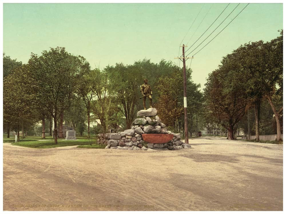 Statue of Captain Parker, on the green at Lexington, Mass. 0400-2459