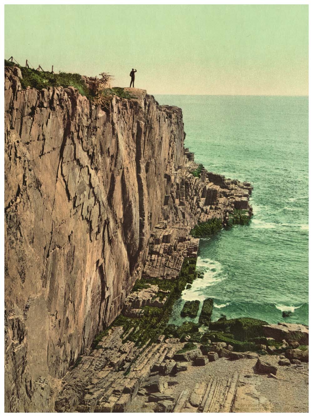 Sea Wall at Bald Head Cliff, York, Maine 0400-2490