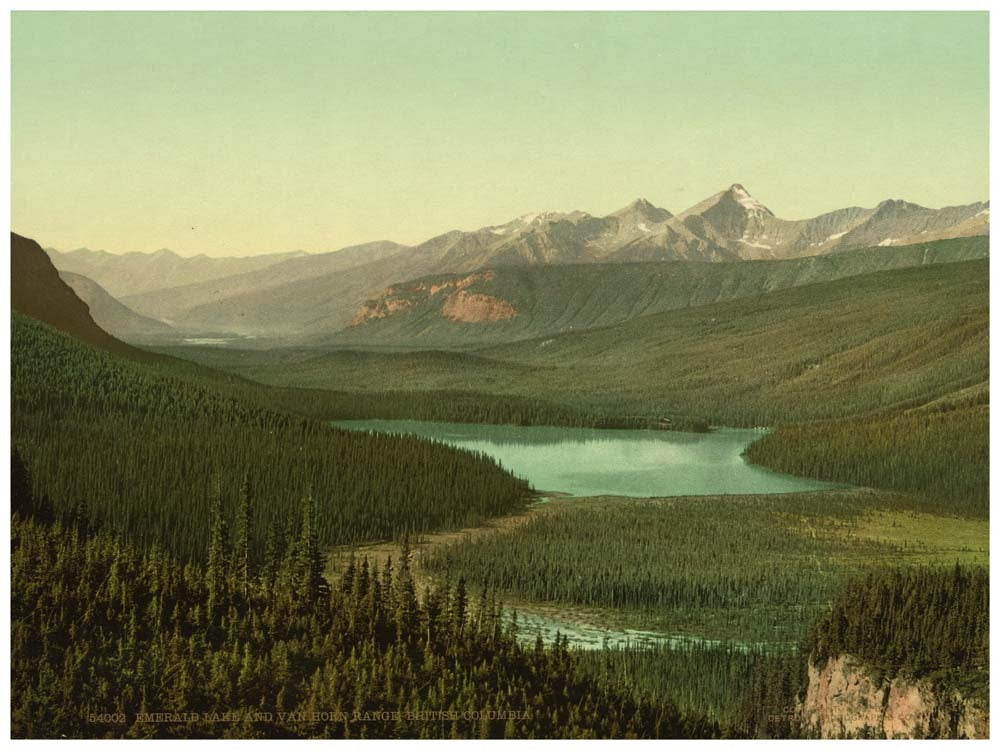 Emerald Lake and Van Horn i.e., Horne Range, British Columbia 0400-2500