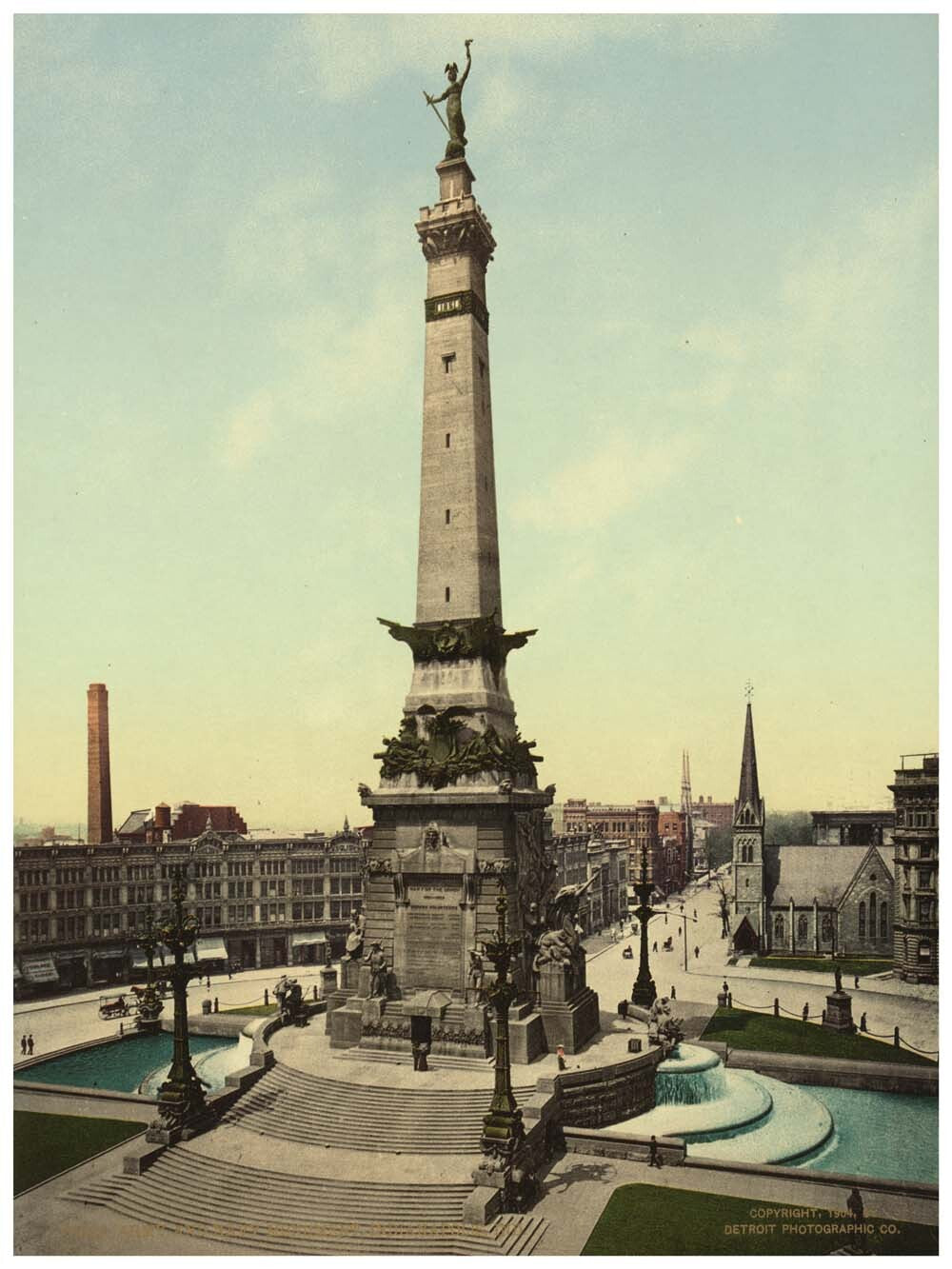 Army and Navy monument, Indianapolis, Ind. 0400-2556