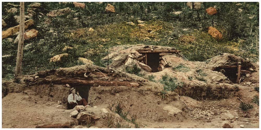 Colorado. Dug out cabins 0400-2633