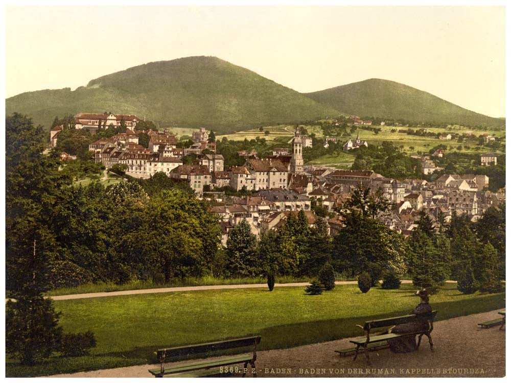 View from the Rumanian Chapel, Baden-Baden, Baden, Germany 0400-2656