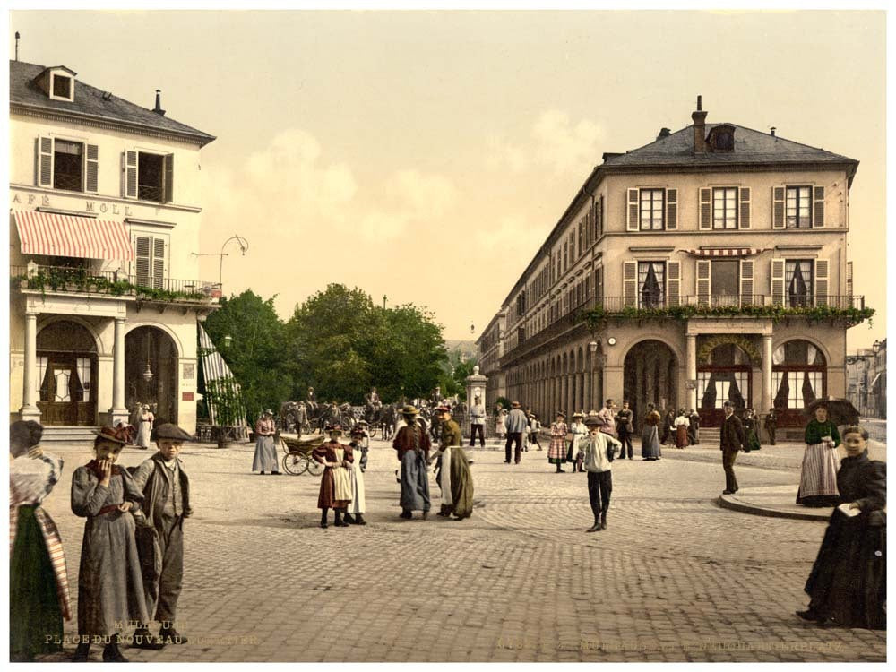 Place du Quartier Neff, Mulhausen, Alsace Lorraine, Germany 0400-2877