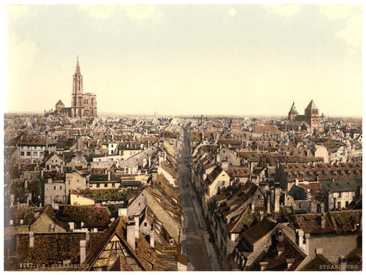 Strassburg, general view, Alsace Lorraine, Germany 0400-2879