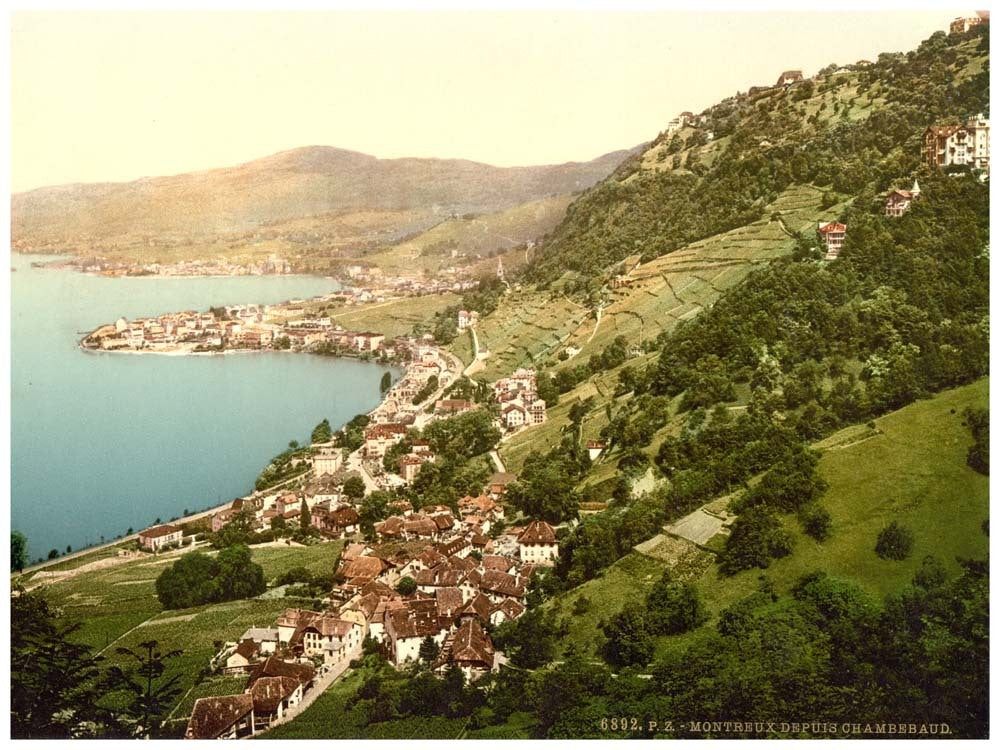 Montreux. View from Chambebaud, Geneva Lake, Switzerland 0400-2894