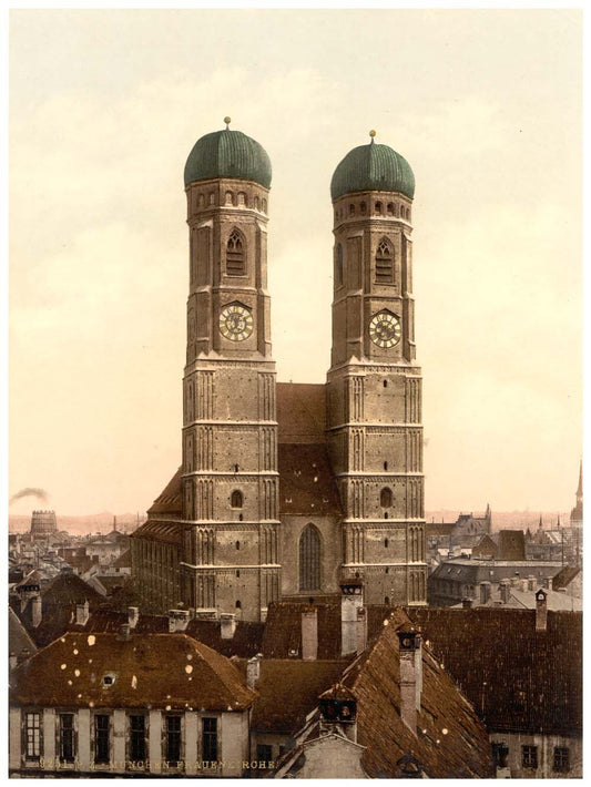 Frauen Church (i.e. Frauenkirche), Munich, Bavaria, Germany 0400-2940