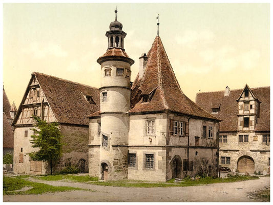 Gamekeepers house (i.e. Hegereiterhaus), Rothenburg (i.e. ob der Tauber), Bavaria, Germany 0400-2983