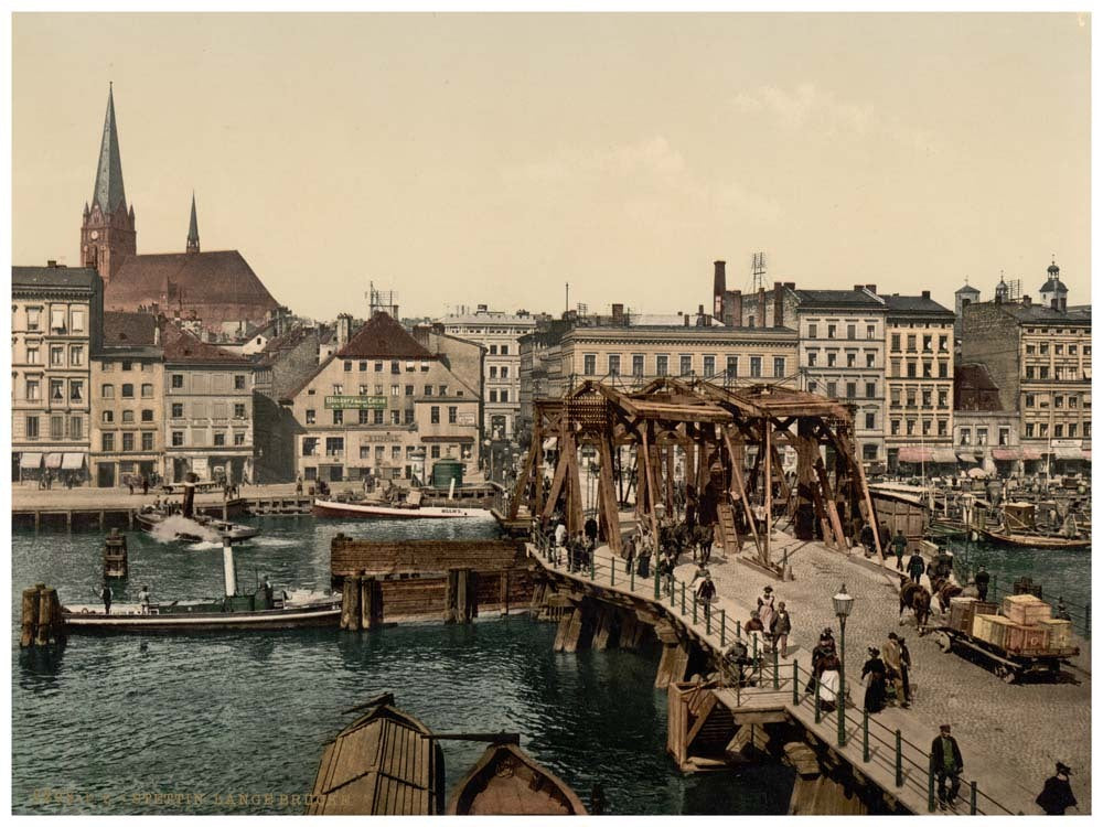 General view and Great Bridge, Stettin, Germany 0400-2988