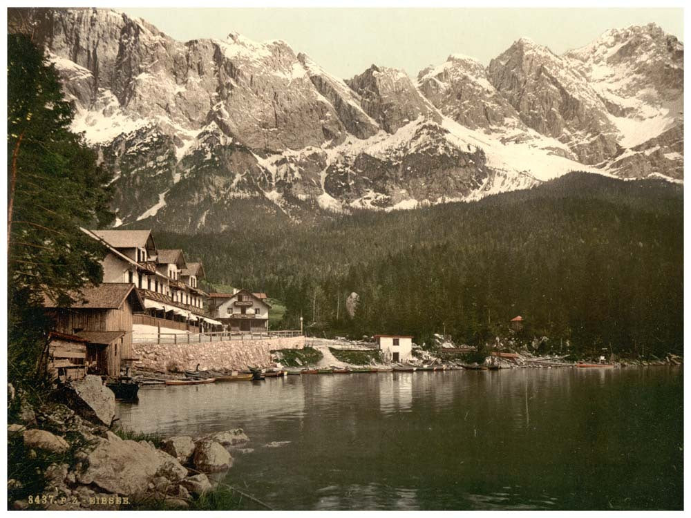 Eibsee, general view, Upper Bavaria, Germany 0400-3002