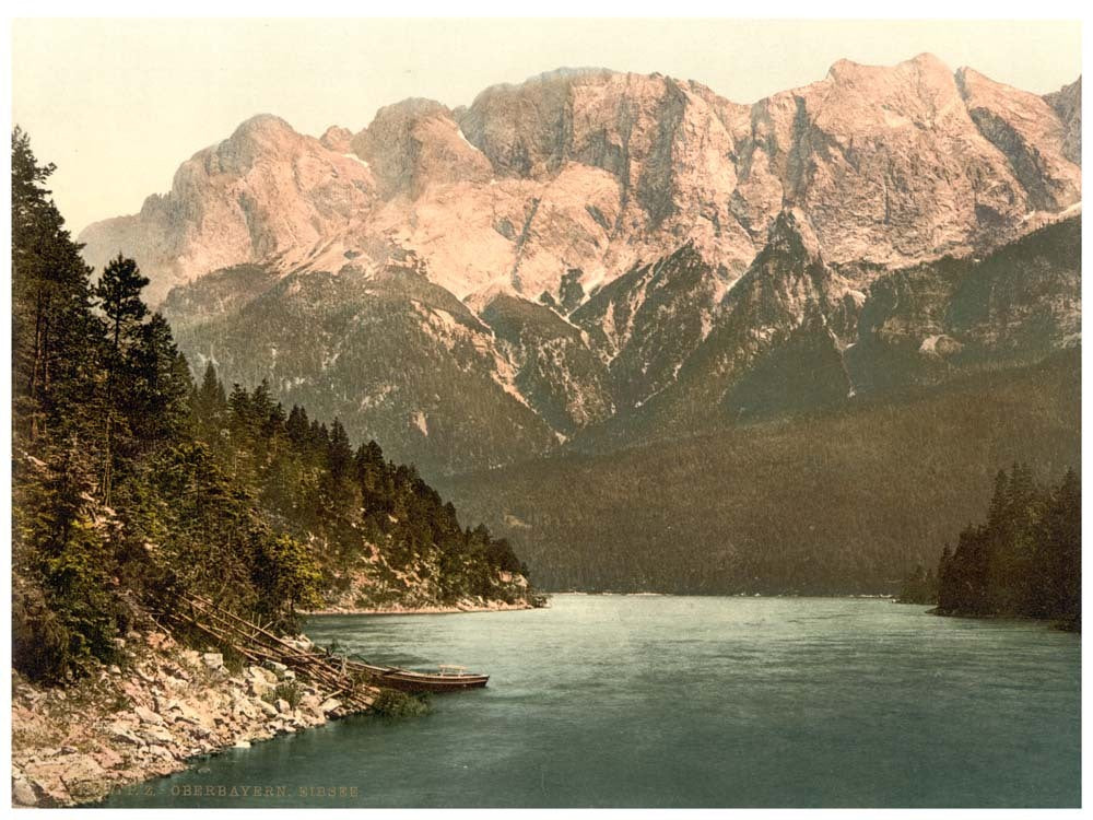 Eibsee, general view, Upper Bavaria, Germany 0400-3003