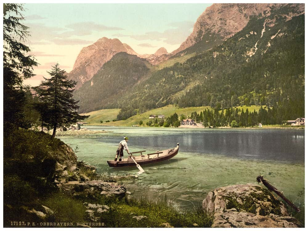 Hintersee, general view, Upper Bavaria, Germany 0400-3015