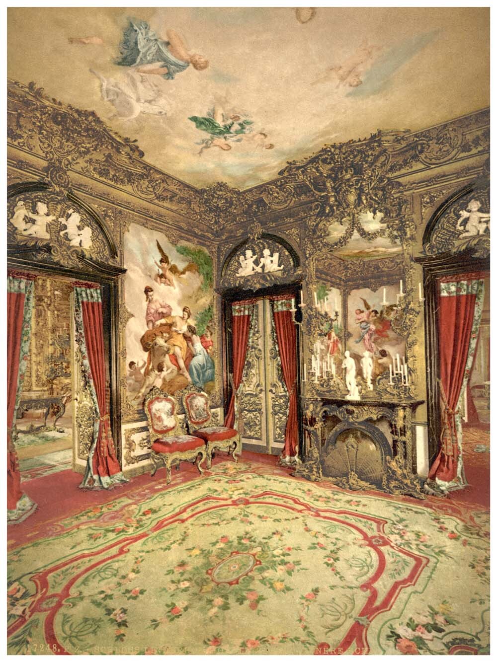 The Gobelin Tapestries, Linderhof Castle, Upper Bavaria, Germany 0400-3296