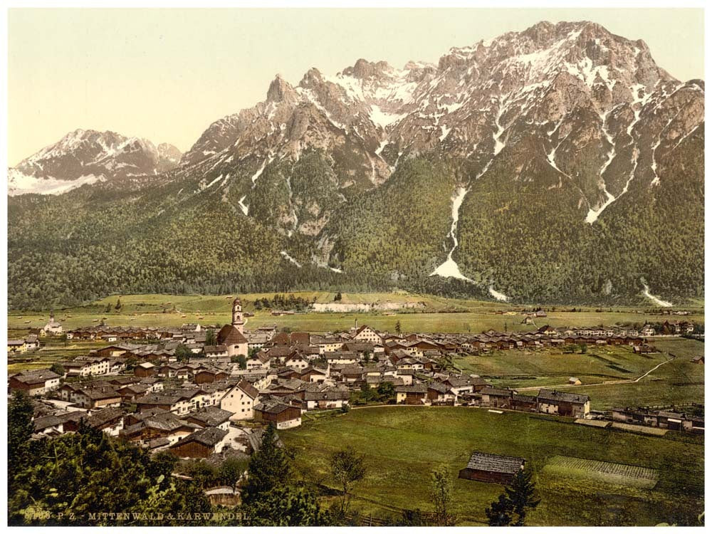 Mittenwald and Carwendel (i.e. Karwendel), Upper Bavaria, Germany 0400-3299