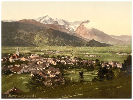 Partenkirchen, general view, Upper Bavaria, Germany 0400-3318