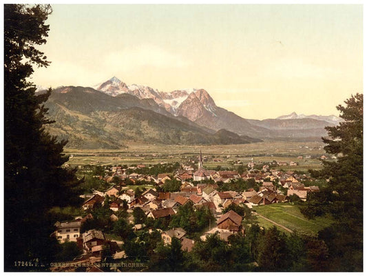 Partenkirchen, general view, Upper Bavaria, Germany 0400-3319