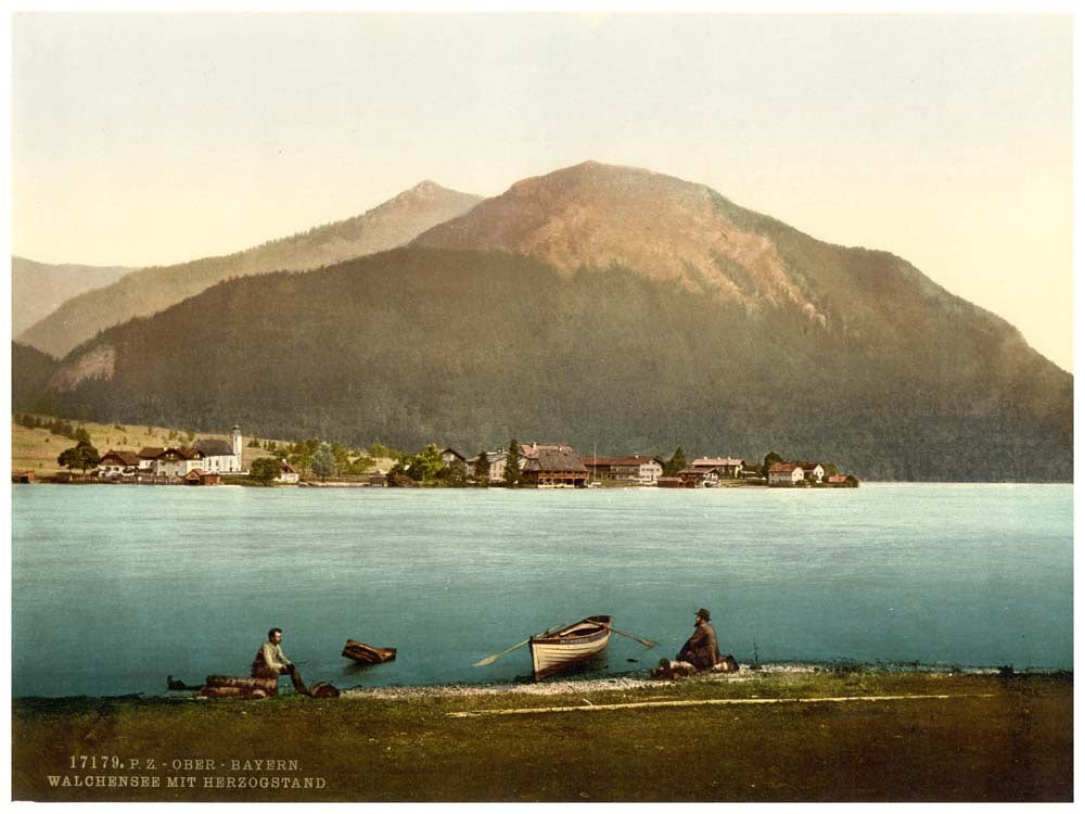 Walchensee with Herzogstand, Upper Bavaria, Germany 0400-3350