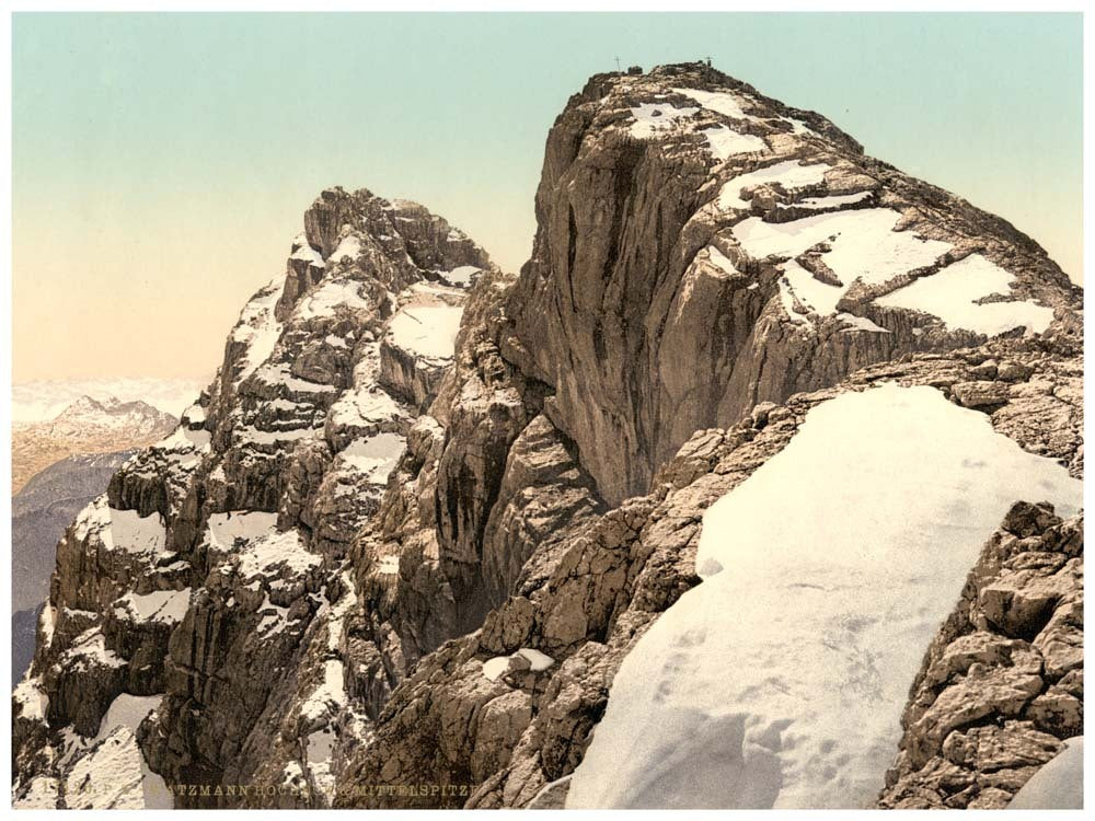 Hocheck and Mittelspitze, Waltzman, Upper Bavaria, Germany 0400-3353