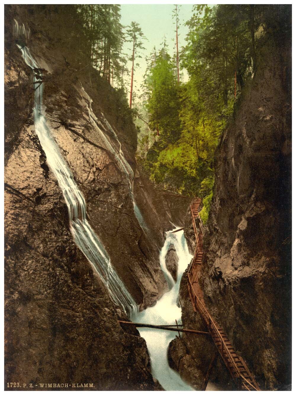 Wimbachklamm in the Ramsau, Upper Bavaria, Germany 0400-3357