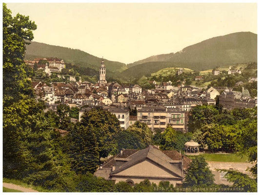 Baden-Baden and the Kurgarten, Baden, Germany 0400-3364