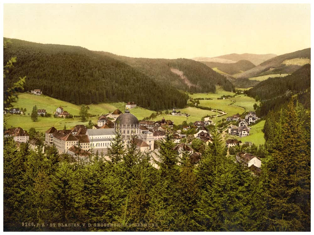 Black Forest from Grossehrz Luisenruhe, Baden, Germany 0400-3369