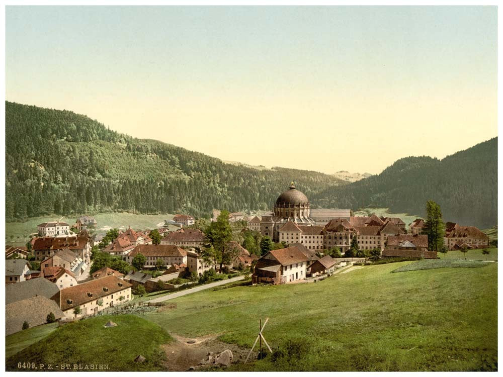 St. Blasien, general view, Black Forest, Baden, Germany 0400-3391