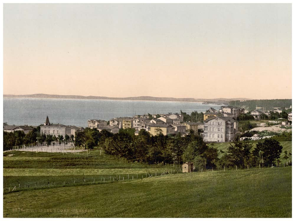 Sassnitz, from the Schwedenstrasse, Isle of Rigen, Germany 0400-3522