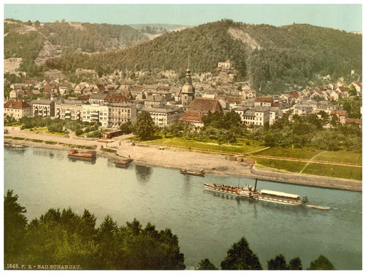 Baths of Schandau (i.e., Bad Schandau), Saxony, Germany 0400-3541