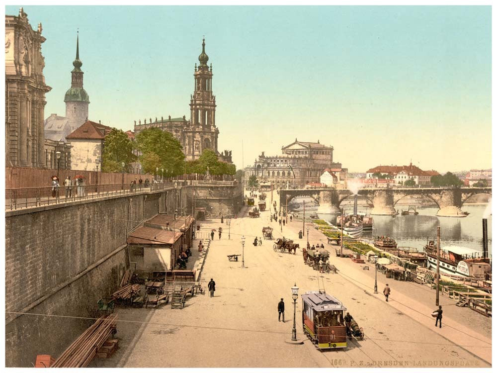 Landing-place for steaners, Altstadt, Dresden, Saxony, Germany 0400-3546