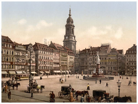 Old Market, Altstadt, Dresden, Saxony, Germany 0400-3559