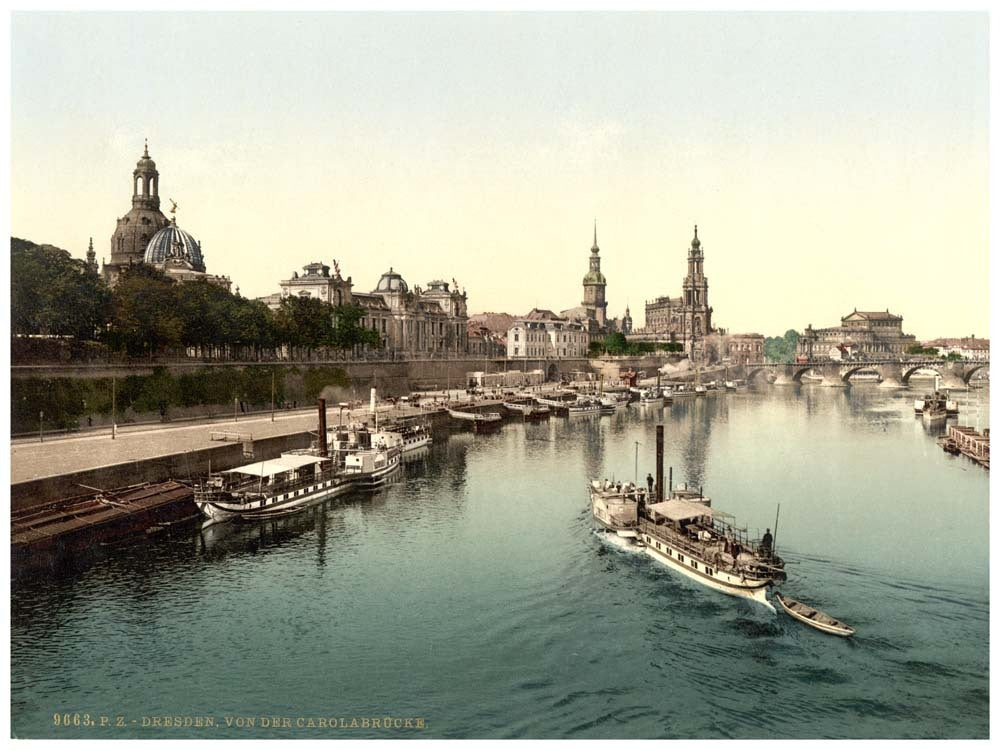 The Carola Bridge, Altstadt, Dresden, Saxony, Germany 0400-3562