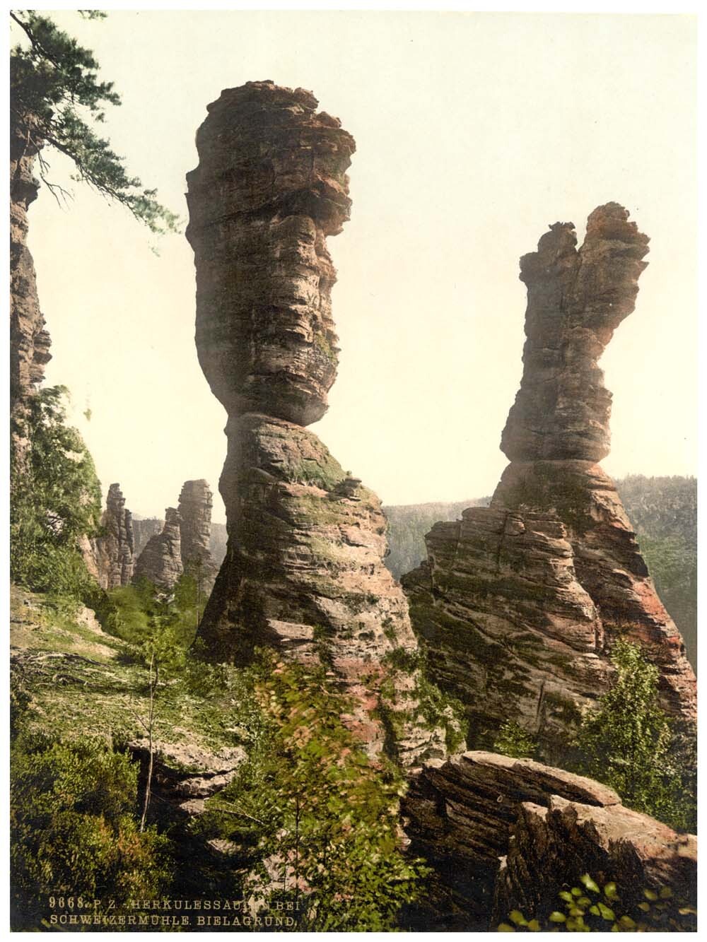 Hercules Pillar, Bad Schweizermuhle, Saxony, Germany 0400-3586