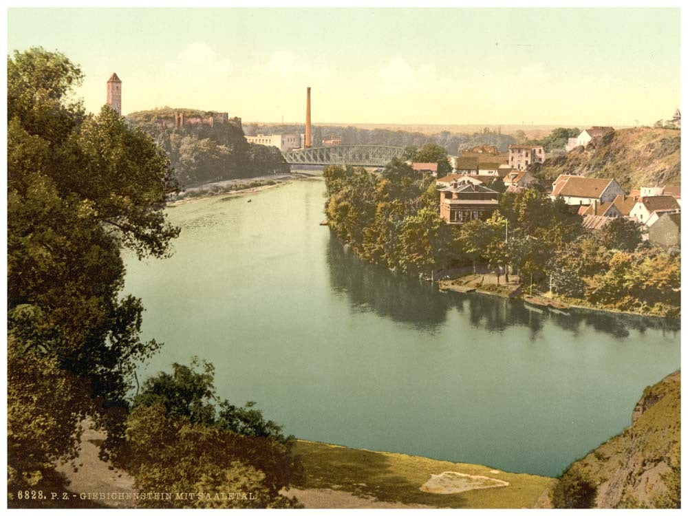 Giebichenstein Ruins and Valley of the Saale, Halle, German Saxony, Germany 0400-3597